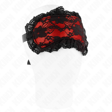 Maschera BDSM di Lusso in Raso e Pizzo, Enigma e Seduzione